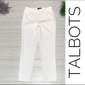 $119 Talbots Women’s Casual White Pants Lined Size 2